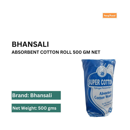 Buy Absorbent Cotton Roll 500 GM Top Healthcare Supplies