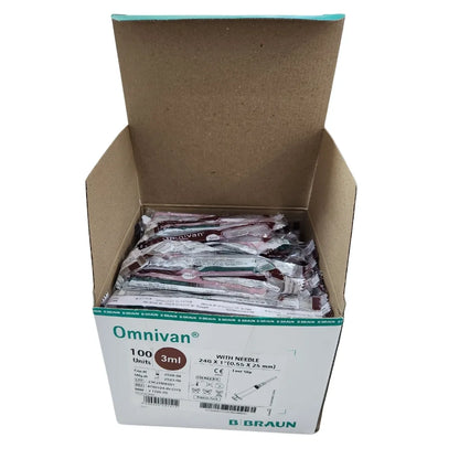 Buy Omnivan 3ml Syringe with Needle - 100 Pack | B Braun