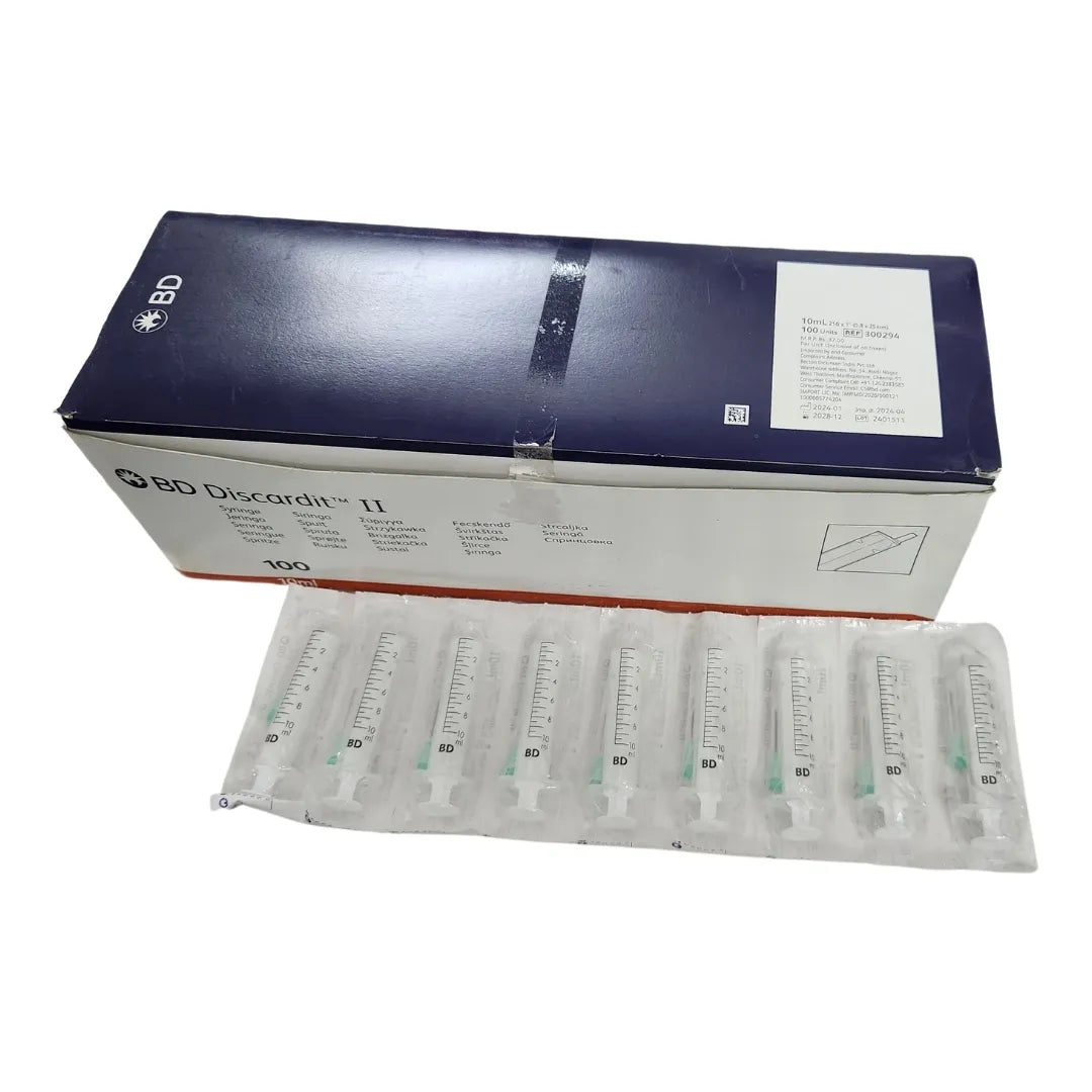 BD 10ml Syringe Discardit - 21G*1.0 inch - 100 Units Pack | SurgiNatal
