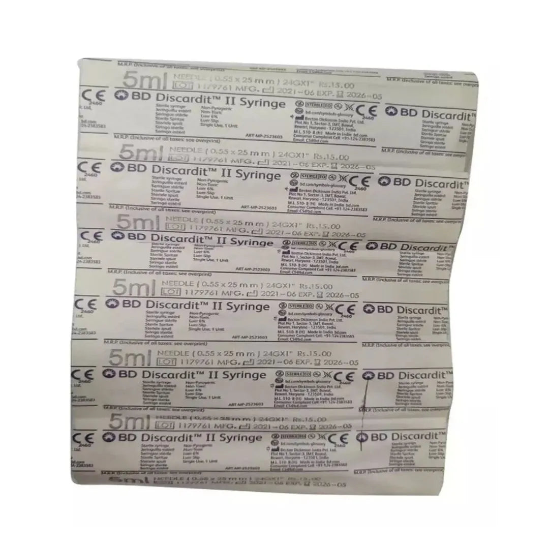 BD 5ml Syringe Discardit - 23G - 100 Units Pack | SurgiNatal