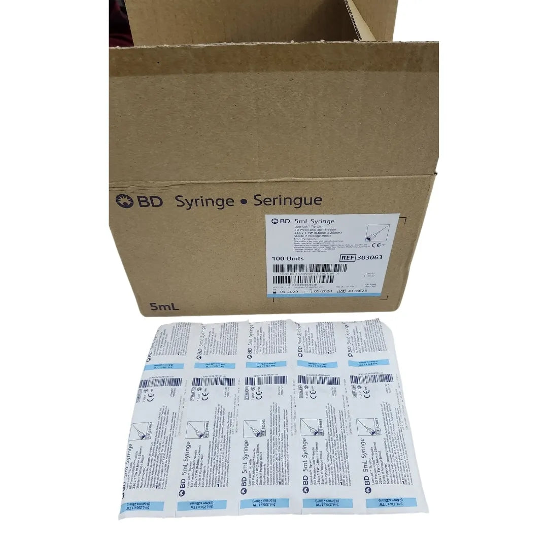 BD 5ml Syringe Luer Lok - 100 Units Pack | SurgiNatal