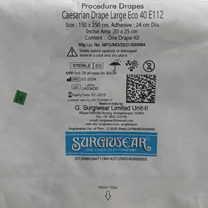 Buy Caesarian Drape Large - The Best Surgical Drapes Online