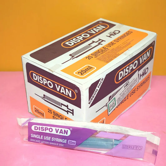 Dispo Van Syringe  20ml - 25 - Units Pack | SurgiNatal