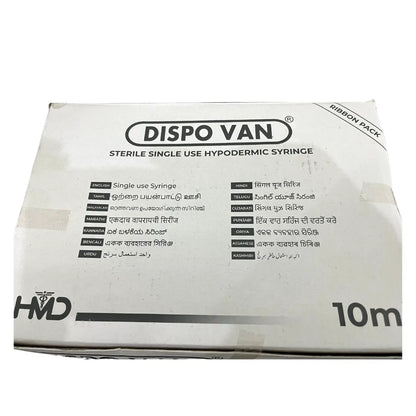Buy Dispo Van 10ml Syringe with Needle - 50 Units Pack