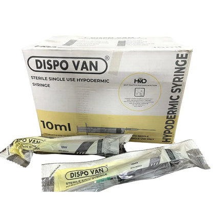 Buy Dispo Van 10ml Syringe with Needle - 50 Units Pack