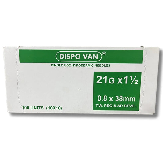 Dispo Van Hypodermic Needle - 21G*1.5 inch - 100 Units Pack | SurgiNatal