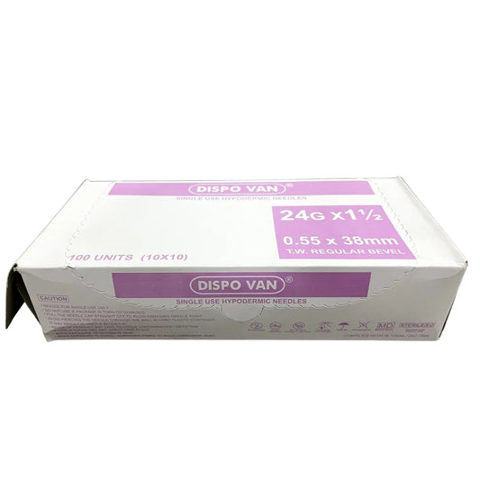 Dispovan Hypodermic Needle - 24G*1.5 Inch