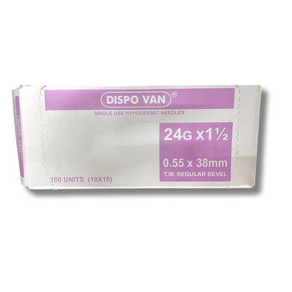 Dispovan Hypodermic Needle - 24G*1.5 Inch