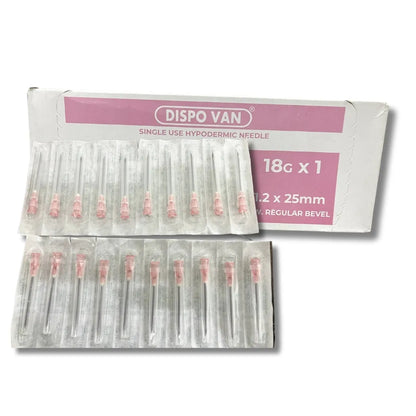 Dispo Van Hypodermic Needle - 18G*1.0 Inch - 100 Units Pack | SurgiNatal