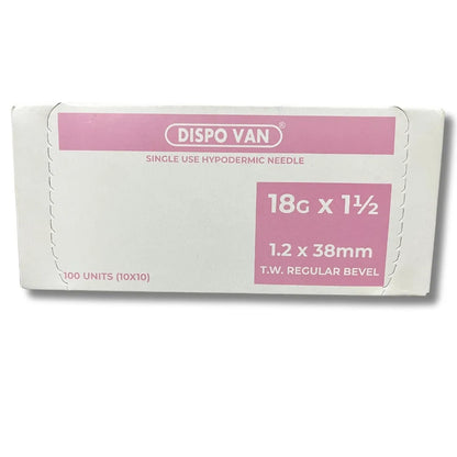 Dispovan Hypodermic Needle - 18G*1.5 Inch