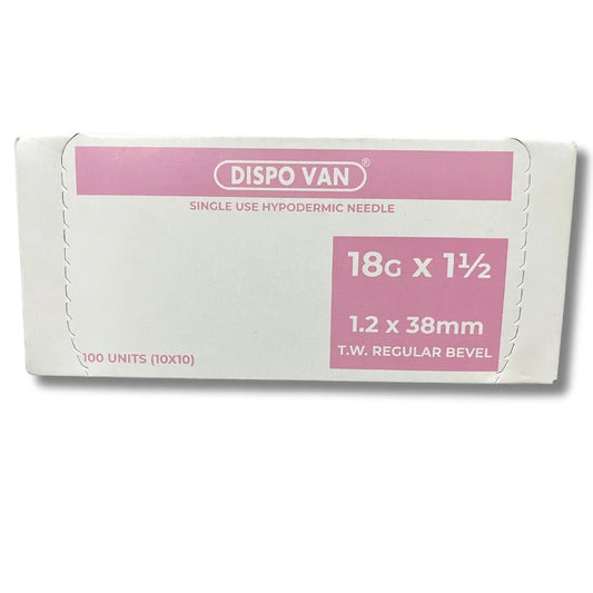 Dispovan Hypodermic Needle - 18G*1.5 Inch