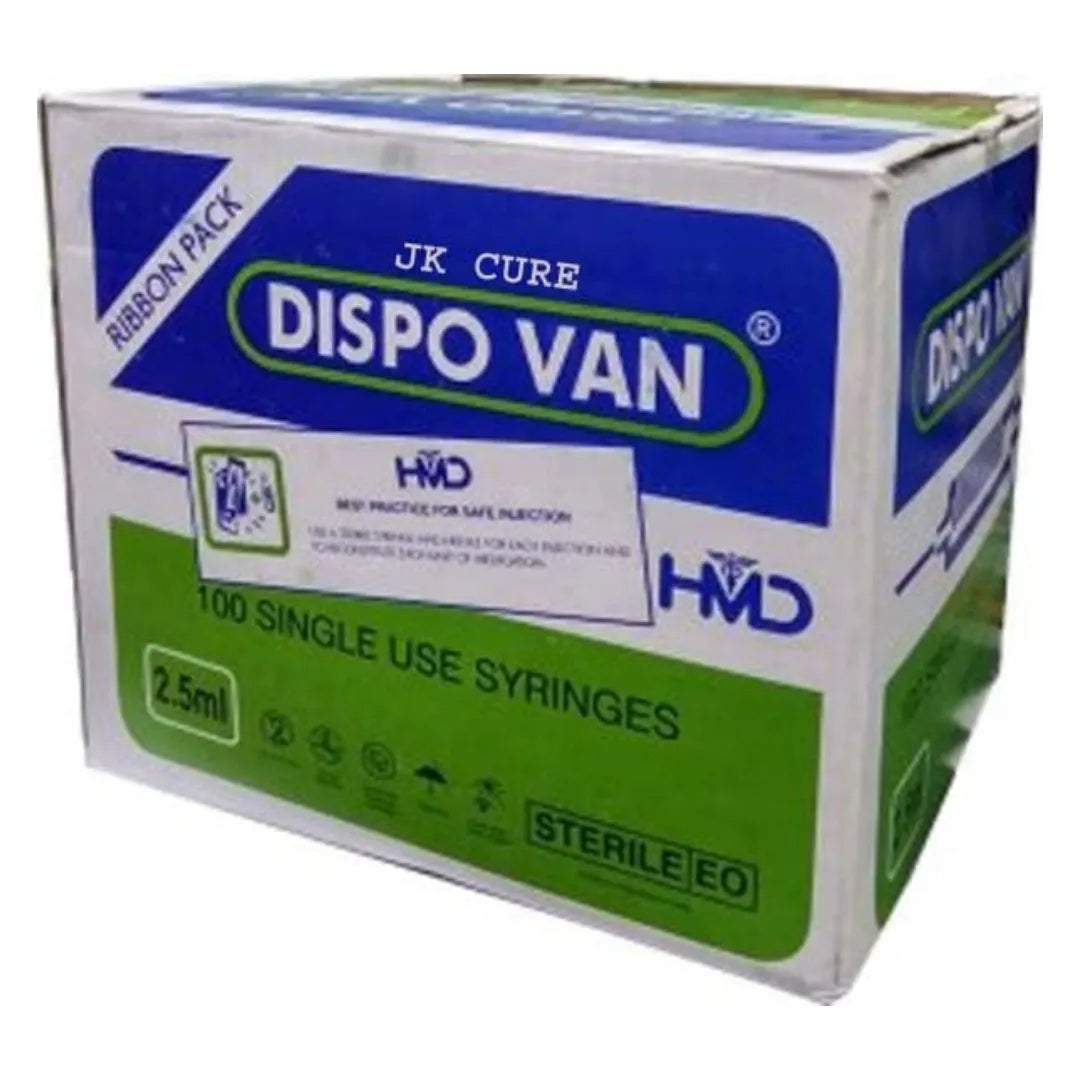 Dispovan  Syringe 2.5ml (100 Units)