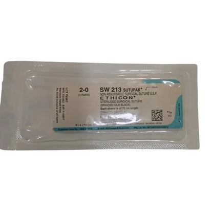 Ethicon Sutupak Suture USP 2-0 SW 213, 12 Foils