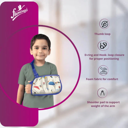 Pediatric Arm Sling Online: Medium Size Available - Flamingo