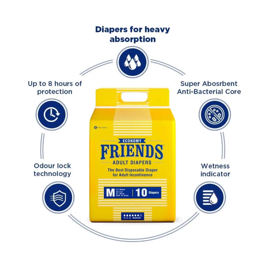 Friends Economy Adult Diapers Medium
