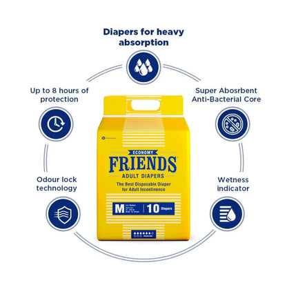 Friends Economy Adult Diapers Medium