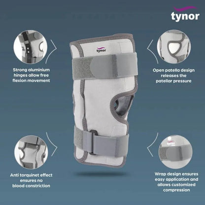 Tynor Functional Knee Support for Lateral Support Immobilization (Small)