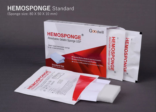 Hemosponge -Absorbable Gelatin Sponge - 2 Pcs