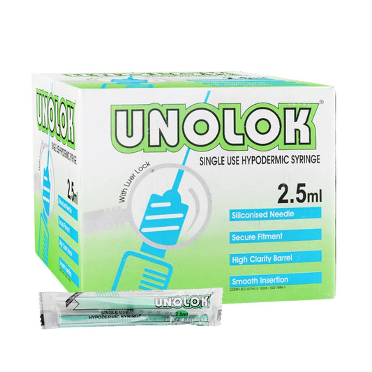 HMD Unolok Syringe 2.5ml 27G  1.5 Inch Needle