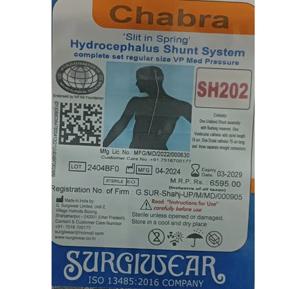 Buy Hydrocephalus Shunt System SH202 Online for Medical Use