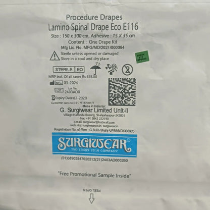 Buy Lamino Spinal Drape Online for Surgical Procedures
