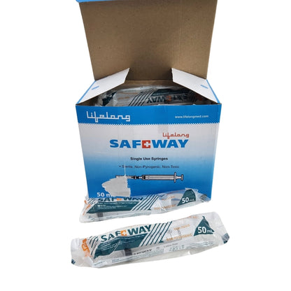Lifelong Safeway Syringe 50ml (25 Units)