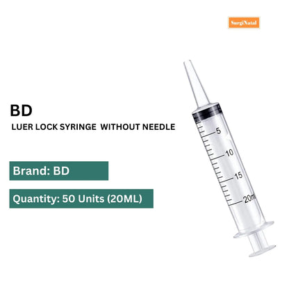 BD Luer Lock Syringe 20ml without Needle | SurgiNatal