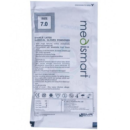 Medismart Sterile Latex Surgical Gloves Powdered