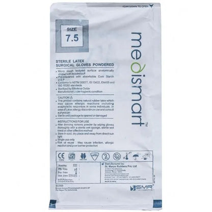 Medismart Sterile Latex Surgical Gloves Powdered