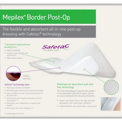 Mepilex Border Post Op Dressing (10cm x 25cm)