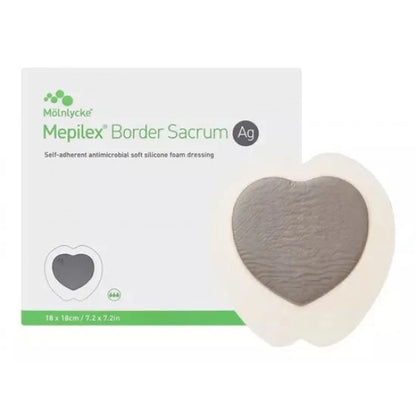 Mepilex Border Sacrum Ag Dressing (18cm x 18cm)