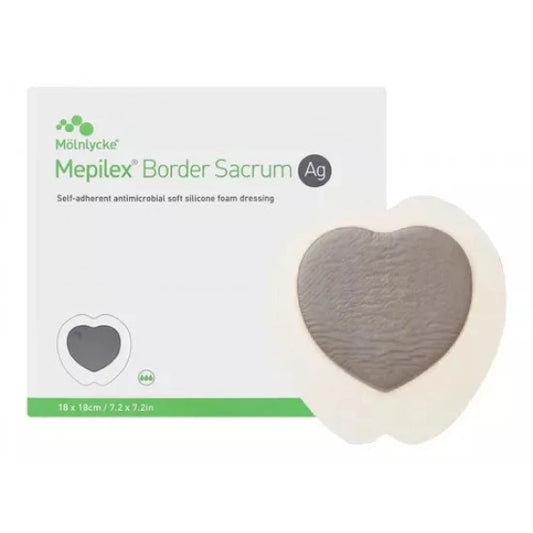Mepilex Border Sacrum Ag Dressing (18cm x 18cm)