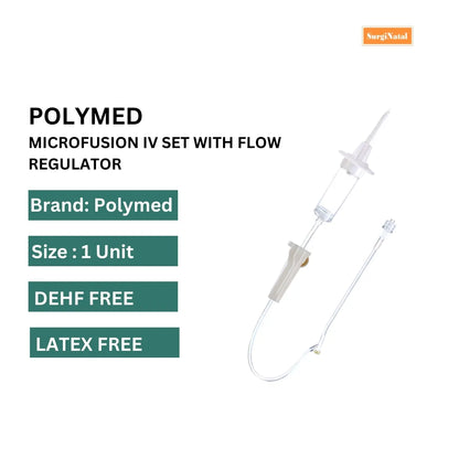Buy IV Set with Flow Regulator Online: Polymed