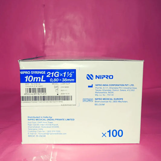 Buy Nipro Syringe 10ml with Needle - Medical Supplies Online