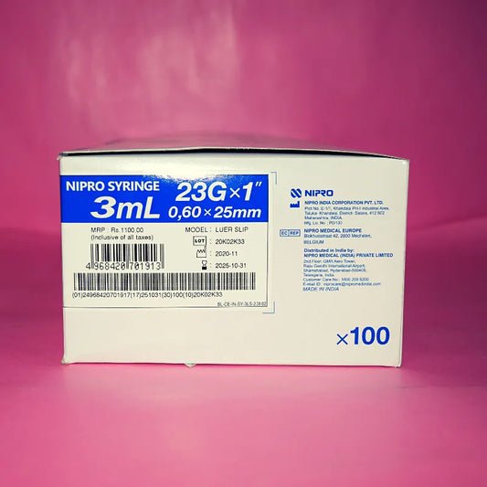 Buy Nipro Syringe 3ml with Needle for Medical Needs
