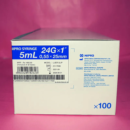 Buy Nipro Syringe 5ml with Needle - Medical Supplies Online