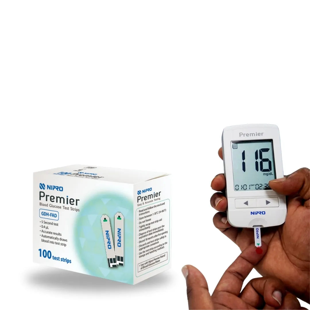 Buy Premier Glucometer Strips - 100 Strip Pack Online