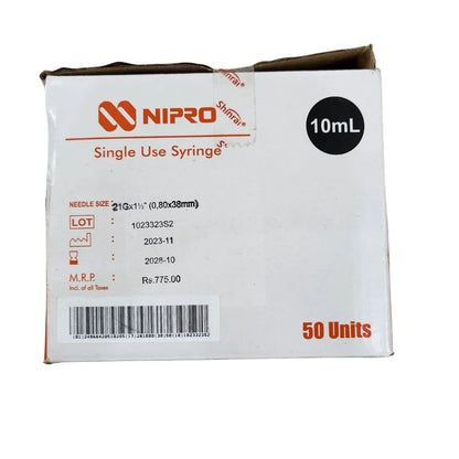 Buy Nipro Syringe With Needle 10ml for Medical Needs