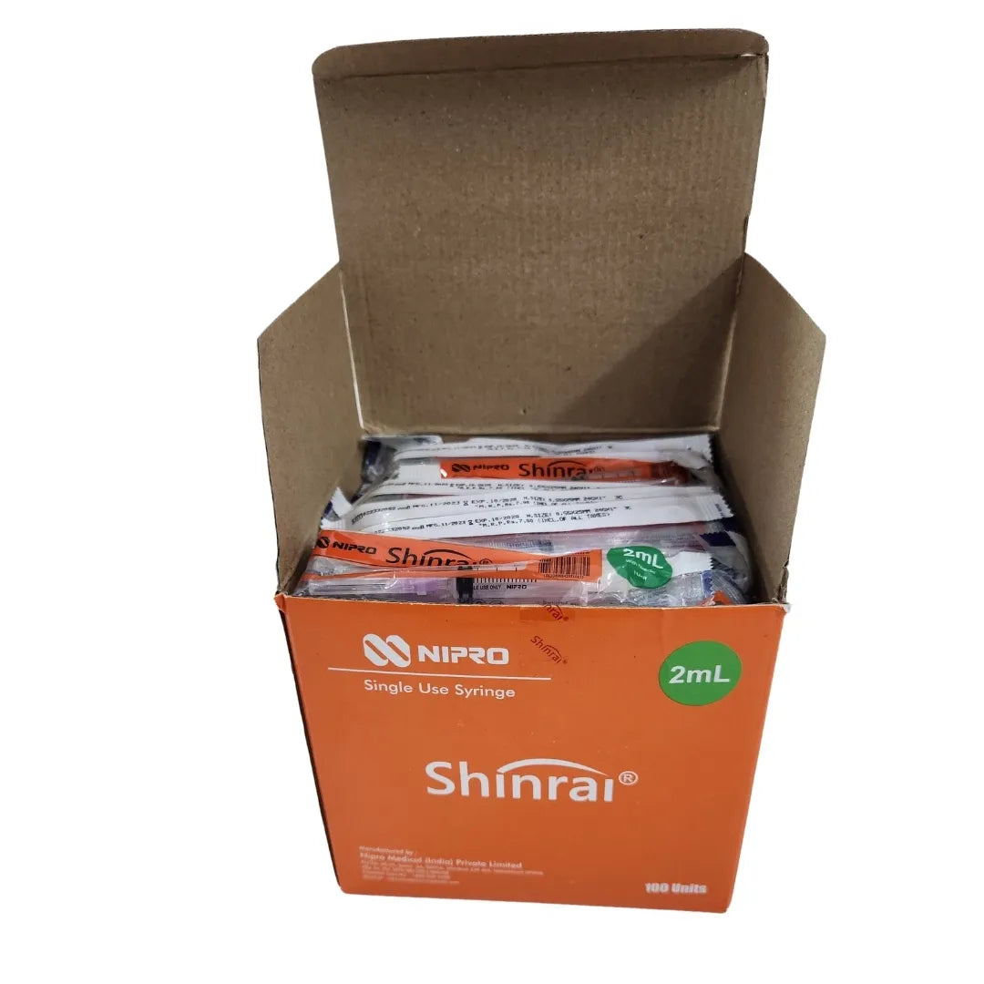Buy Nipro Syringe 2ml with Needle Online for Medical Use