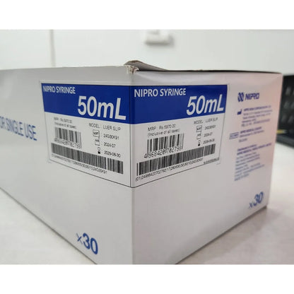 Nipro Syringe 50ml - 30 Units Pack