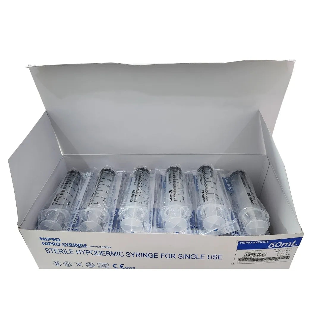 Nipro Syringe 50ml - 30 Units Pack