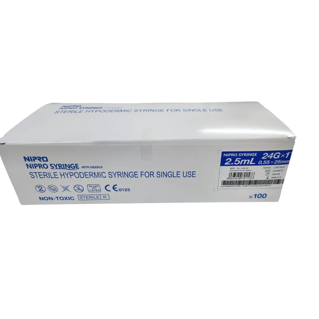 Buy Nipro Syringe 2.5ml with Needle for Healthcare Products