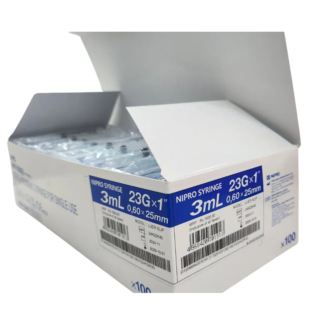 Buy Nipro Syringe 3ml with Needle for Medical Needs