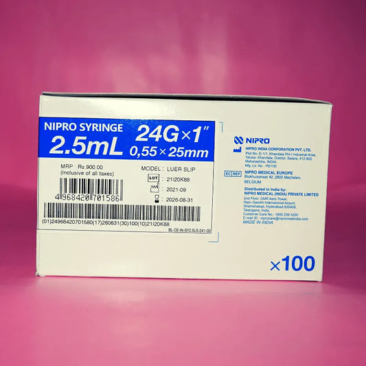 Buy Nipro Syringe 2.5ml with Needle for Healthcare Products