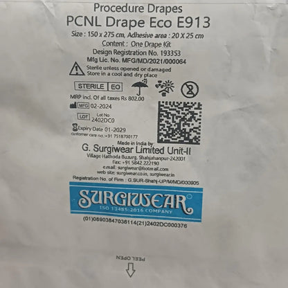 Buy PCNL Drape Online High-Quality Surgical Drapes