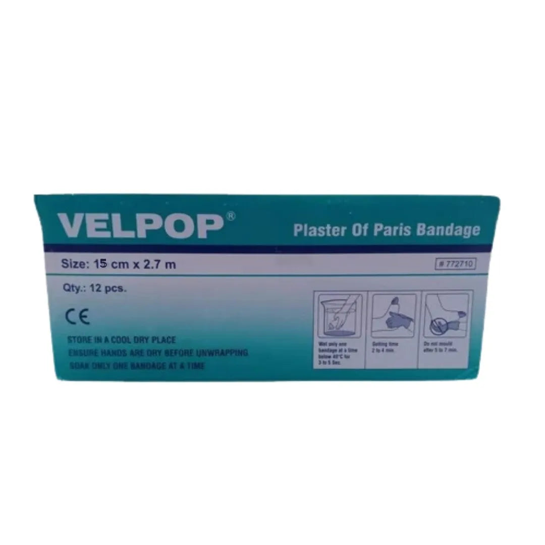 Datt Medi Velpop Plaster of Paris Bandage 15 cm x 2.7 m | POP Bandage | 1 Piece