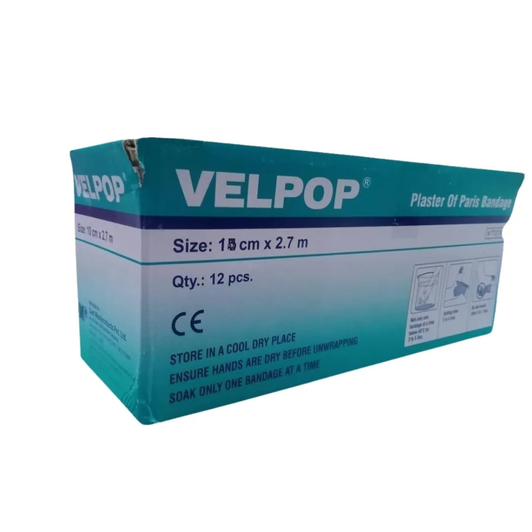 Datt Medi Velpop Plaster of Paris Bandage 15 cm x 2.7 m | POP Bandage | 1 Piece