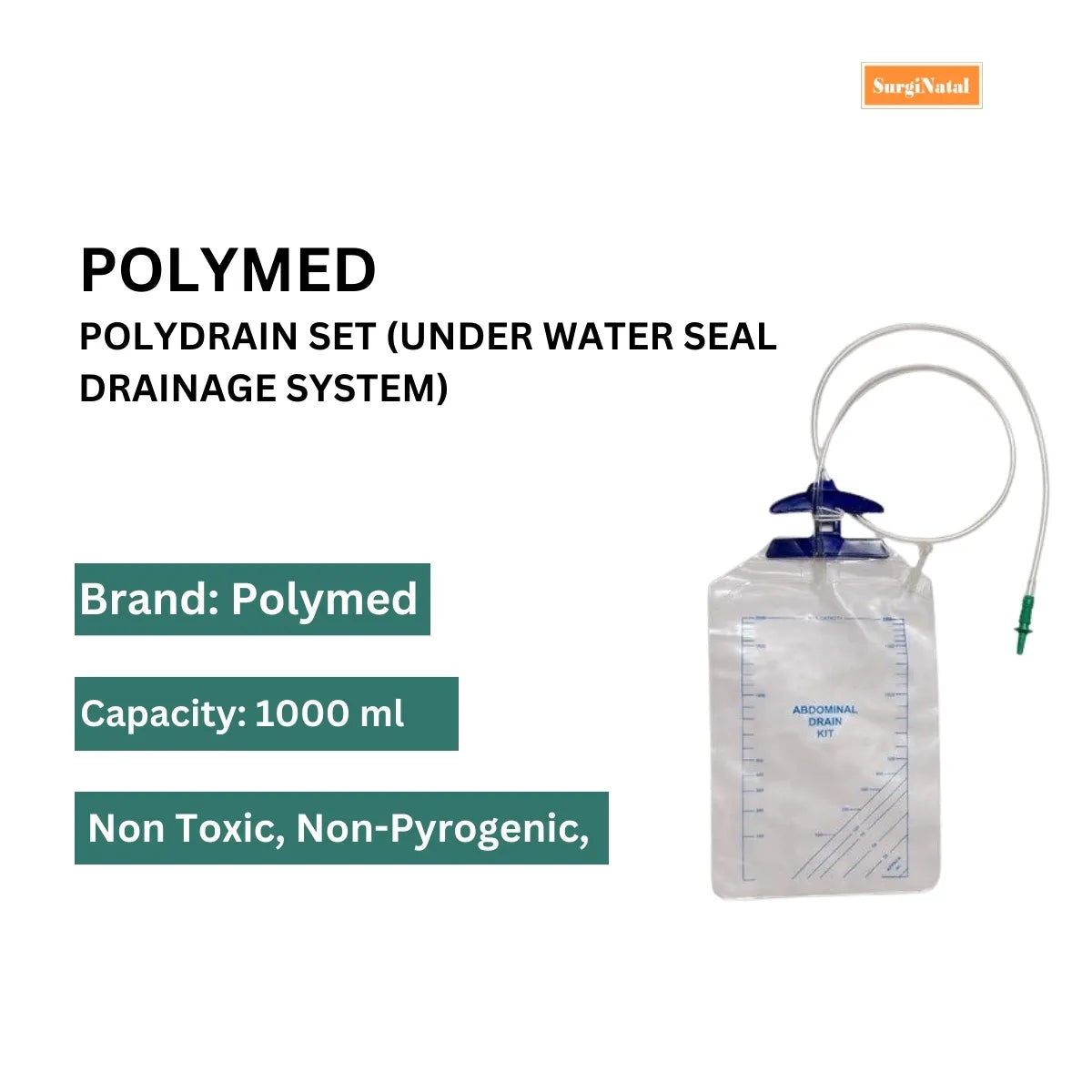 Buy Polydrain Under Water Seal Drainage Bags Online