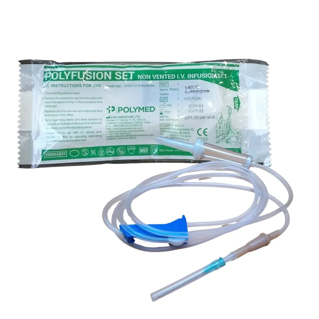 Buy Non-Vented IV Set with Luer Lock for Medical Use