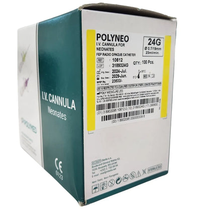 Buy Polyneo IV Cannula 24G Online | Polymed